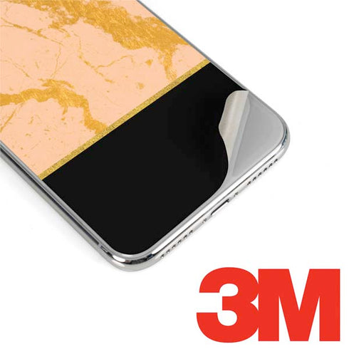 Pink Gold and Black Marble iPhone 11 Pro Skin